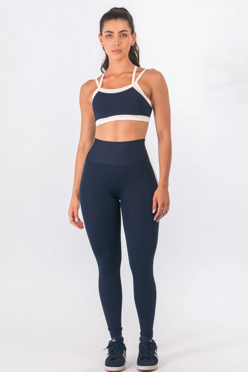 Lets Gym - Muse Navy Blue Leggings - 3386NB