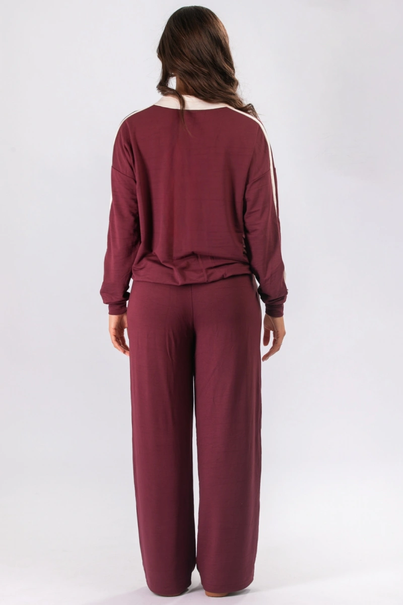 Lets Gym - Moletom Court Burgundy - 3390BG