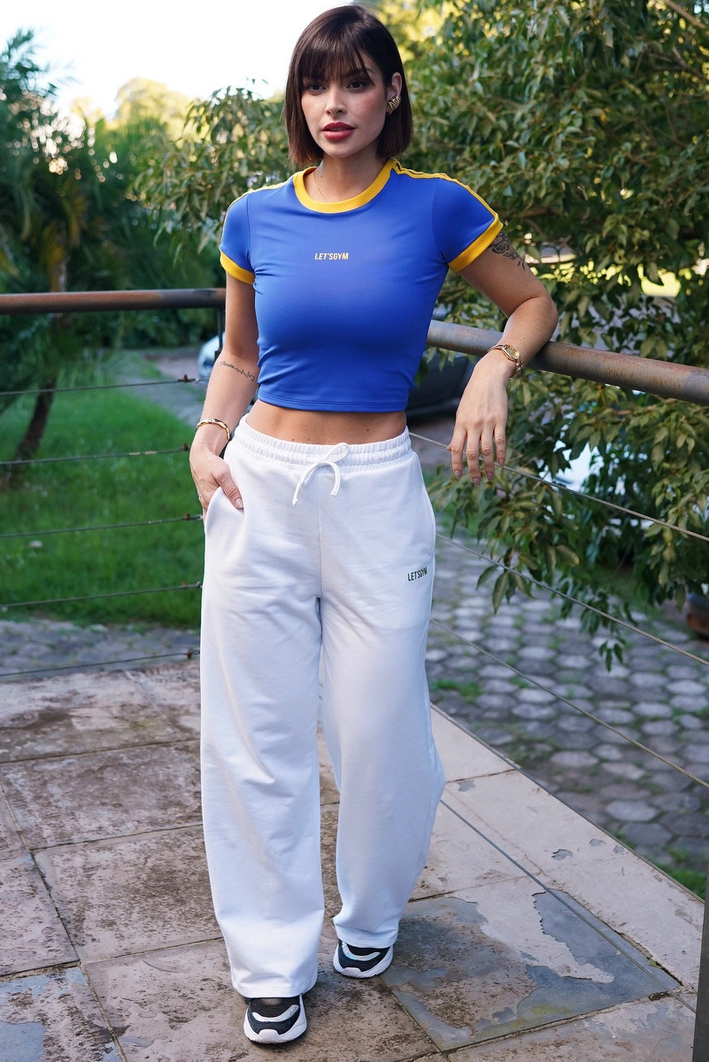 Lets Gym - Cropped Let's Gym Royal Blue - 3416RB