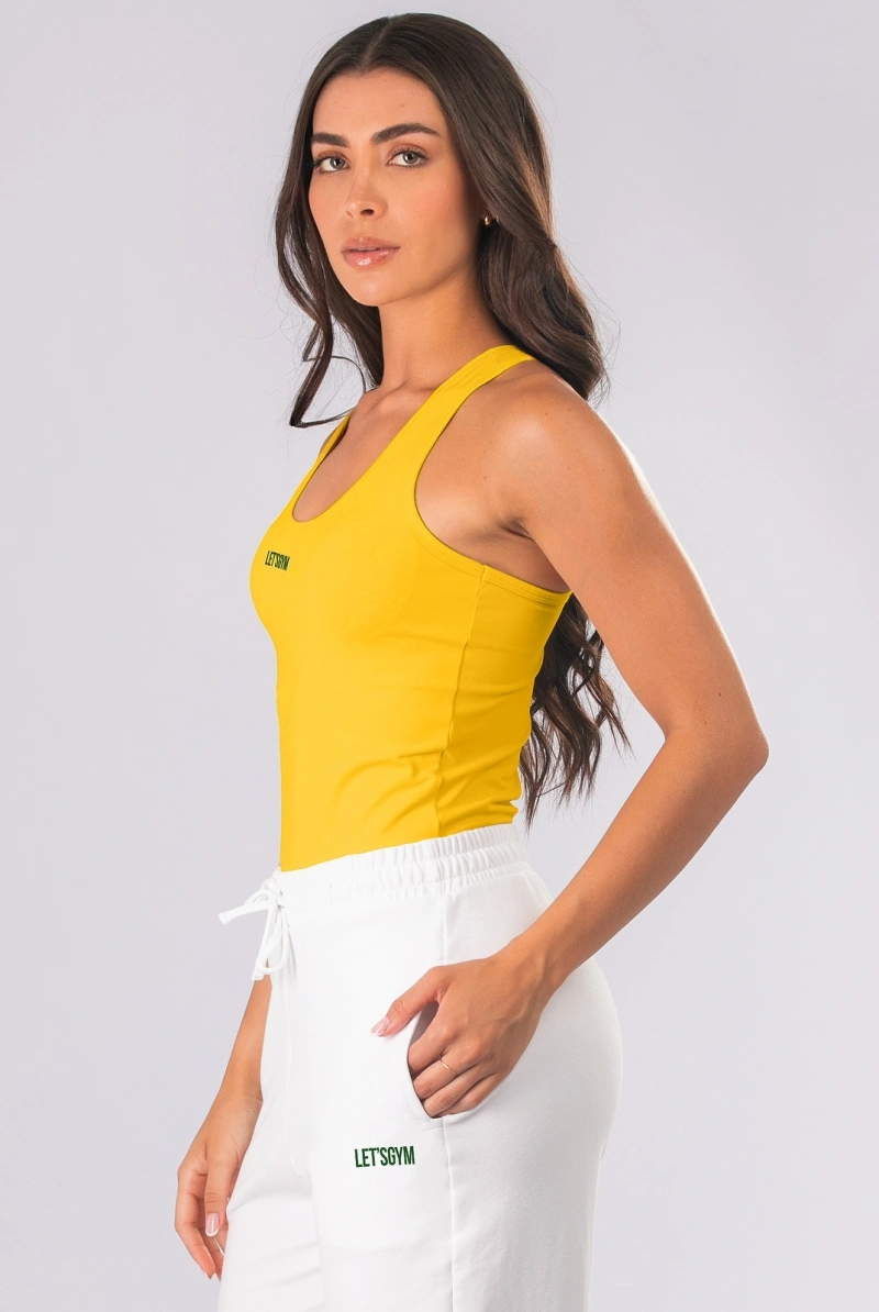 Lets Gym - Yellow Tank Shirt Let's Gym - 3426AM