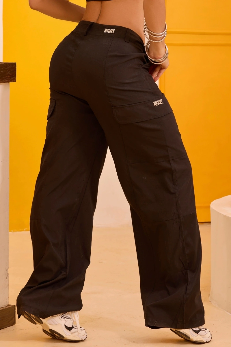 PITBULL - Calça Wide com Bolsos Cargo Pit Bull Jeans - 93302