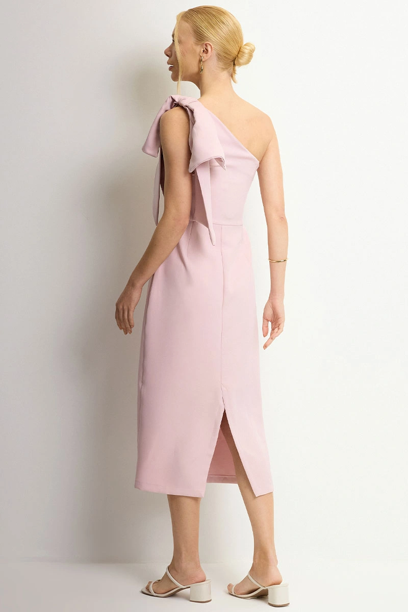 Miss Misses - Vestido Midi Samanta Rosa - 54729060