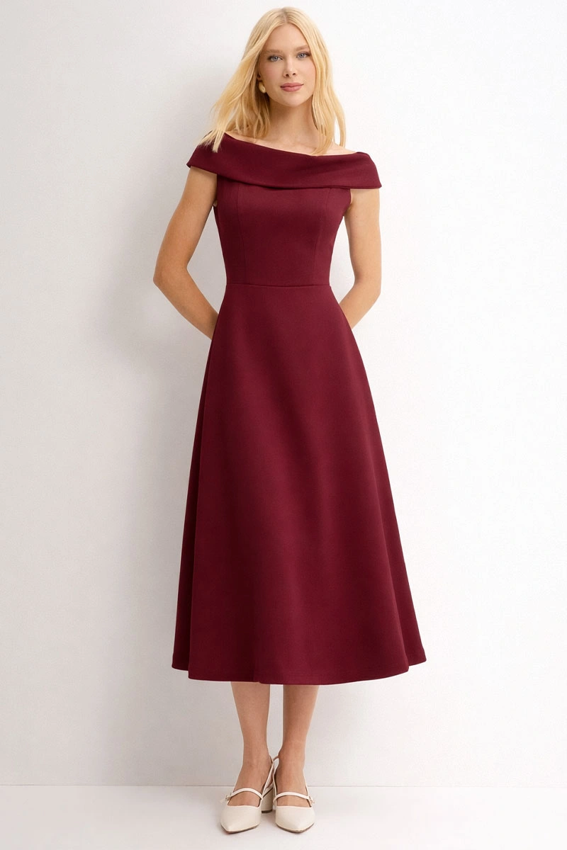Miss Misses - Dress Dara Wine - 54793006