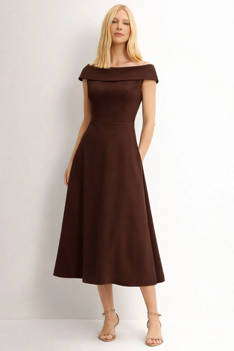 Miss Misses - Dara Brown Dress - 54793214