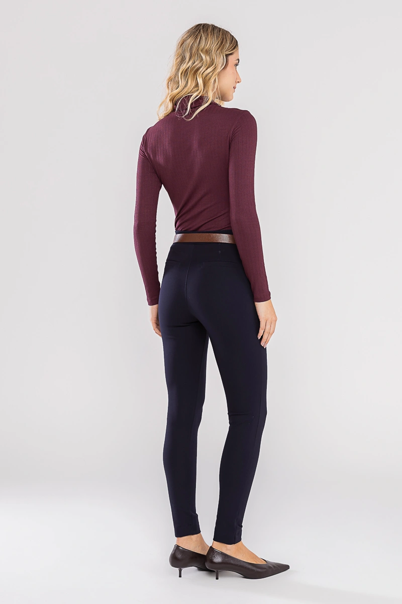 Hidrogênio - Luna Riding Pants with Invisible Zipper in Pocket, Navy Blue - Pre-Sale - 20742004