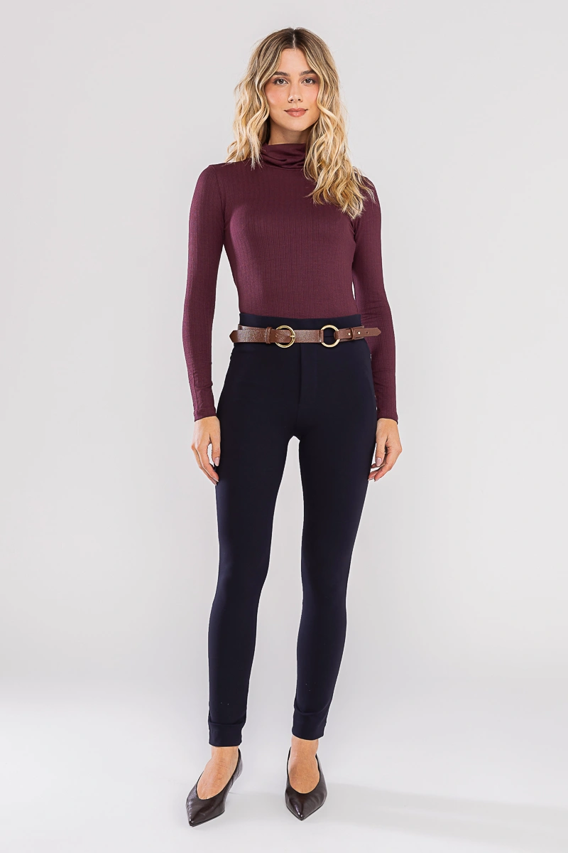 Hidrogênio - Luna Riding Pants with Invisible Zipper in Pocket, Navy Blue - Pre-Sale - 20742004