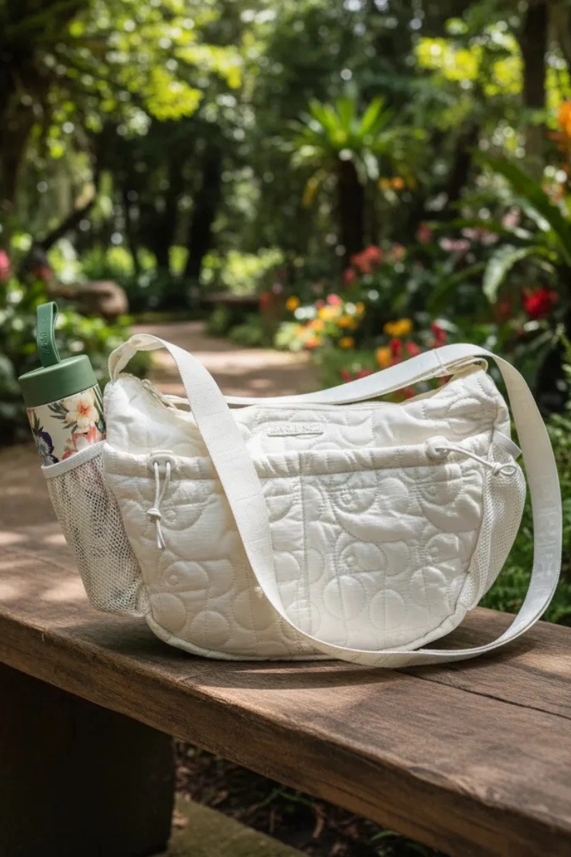 FARM - BOLSA FARM BANANA G LISOS PUFFER 78328323GR - 78328323GR