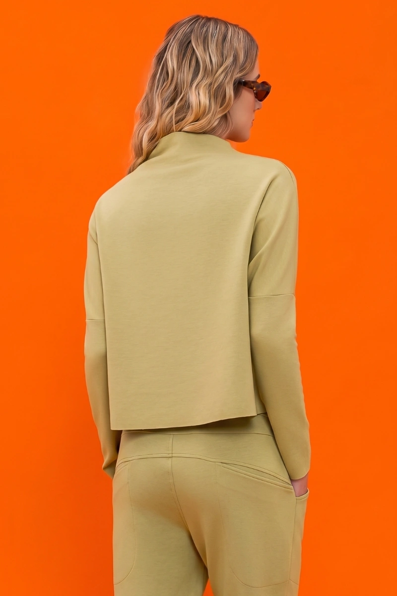 Hidrogênio - BLUSA MG LONGA GOLA A FIO CANA - 20765613