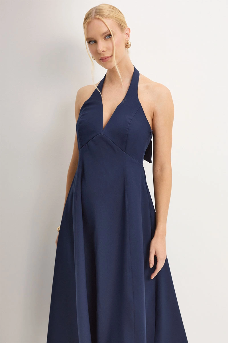 Miss Misses - Filomena Navy Blue Dress - 54776004