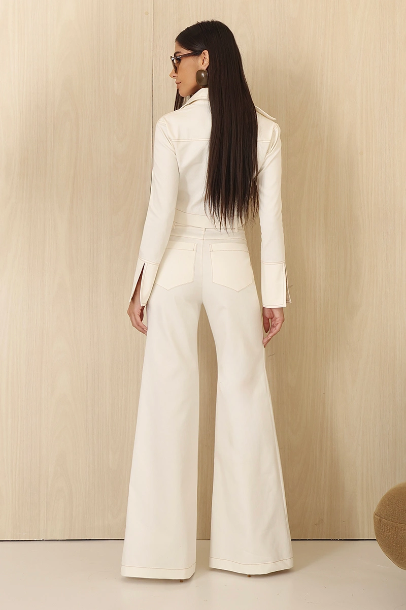 Dot Clothing - Set Dot Clothing Andreia Casaqueto C/ Pants Off White - 3005OFF