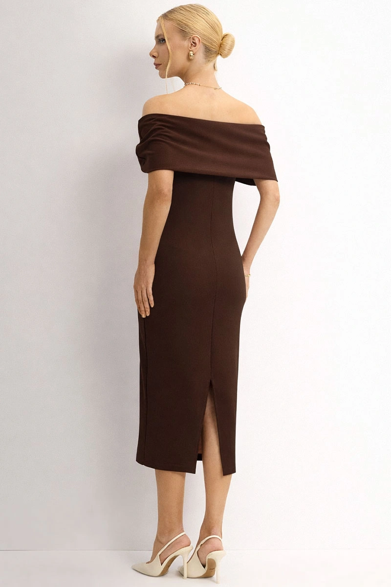 Miss Misses - Dalila Brown Dress - 54791214