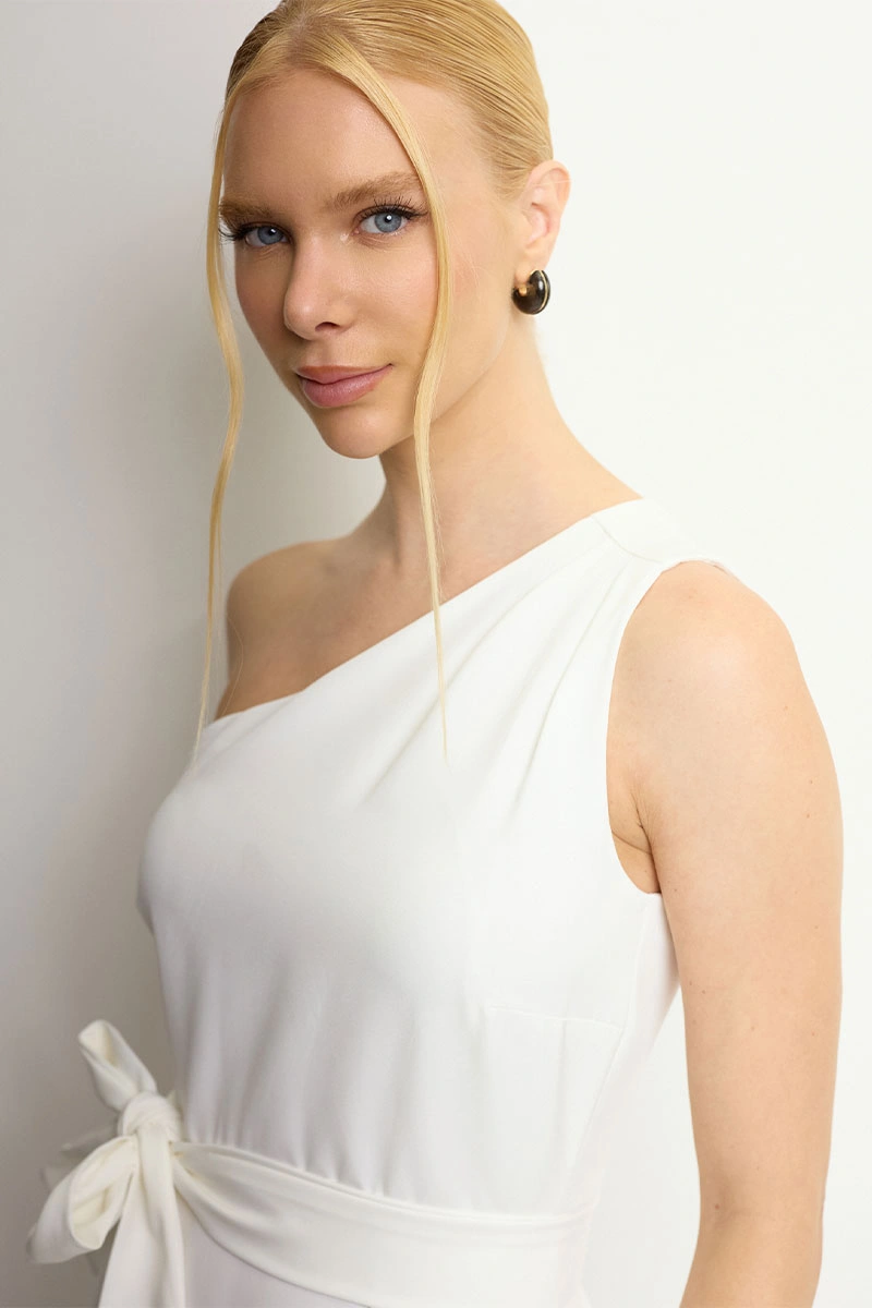 Miss Misses - Vestido Safira Midi Off White - 54796030