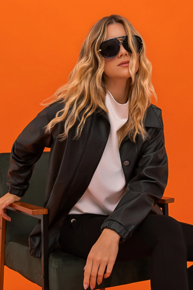 Hidrogênio - JAQUETA BOMBER OVERSIZED PRETO - 20713001