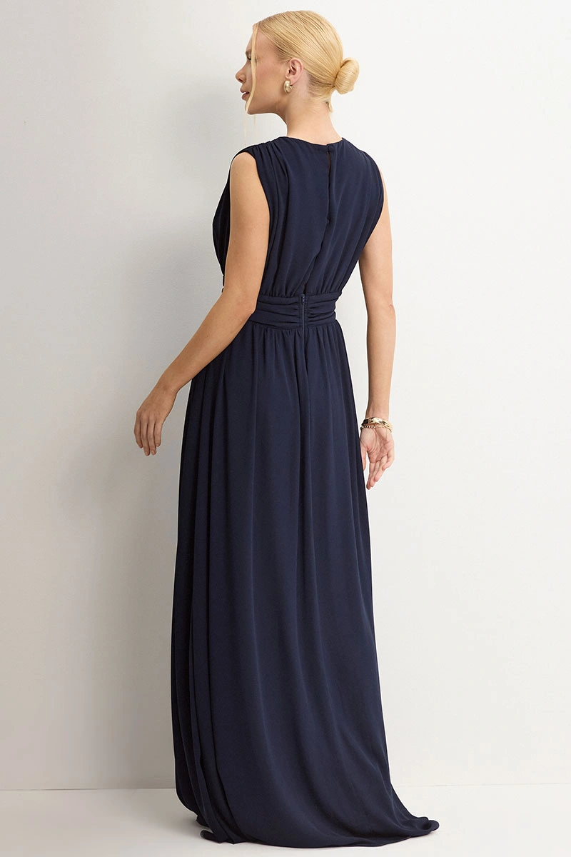 Miss Misses - Vestido Longo Esmeralda Marinho - 54783004