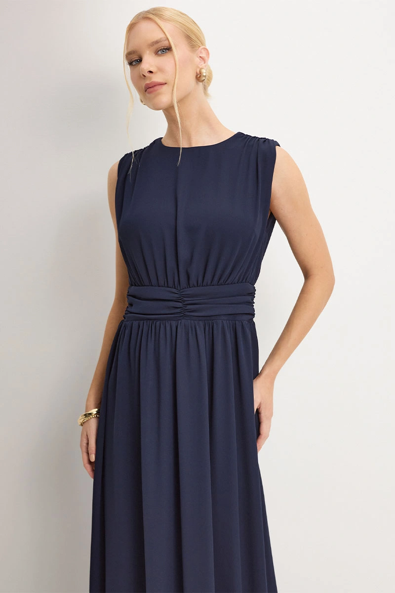Miss Misses - Vestido Longo Esmeralda Marinho - 54783004