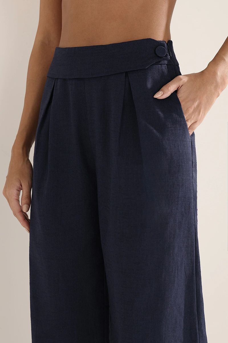 Dot Clothing - Set Dot Clothing Mariane Blazer and Pants Navy Blue - 3017AZUL