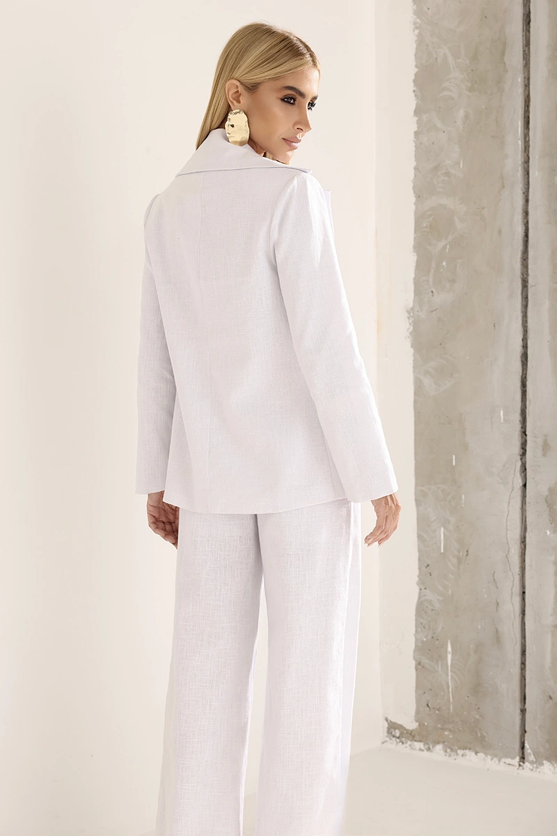 Dot Clothing - Set Dot Clothing Mariane Blazer and Pants White - 3017BRANCO