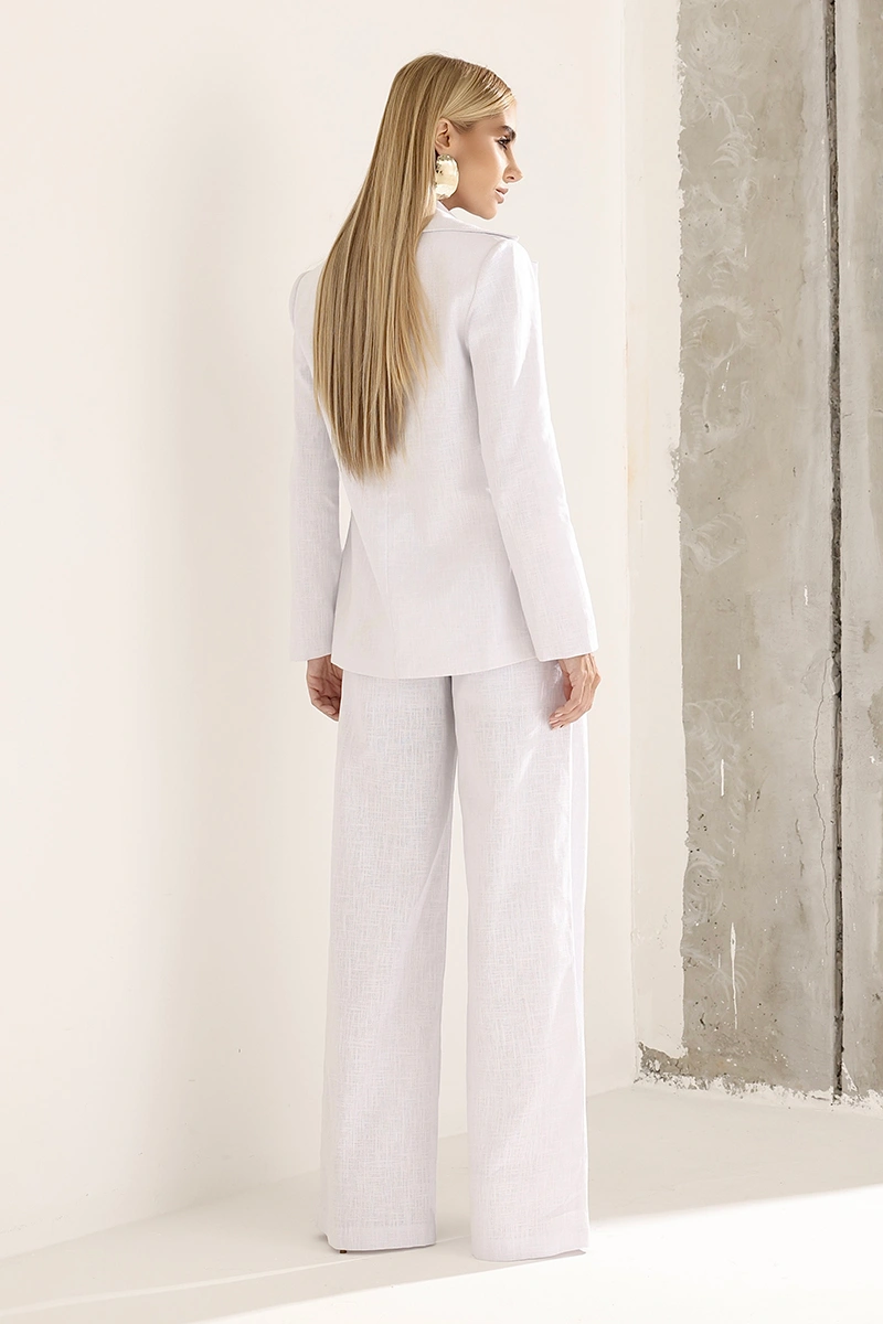 Dot Clothing - Set Dot Clothing Mariane Blazer and Pants White - 3017BRANCO