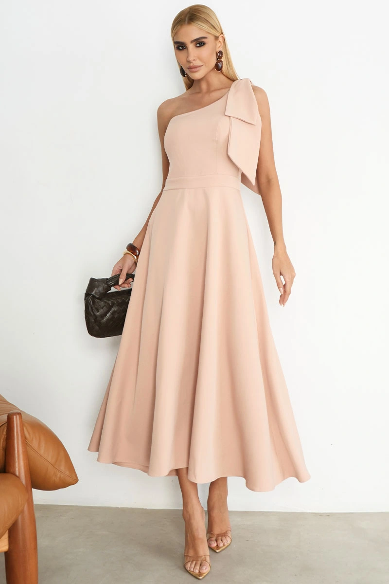 Miss Misses - Vestido Glaucia Midi Rose - 54625215