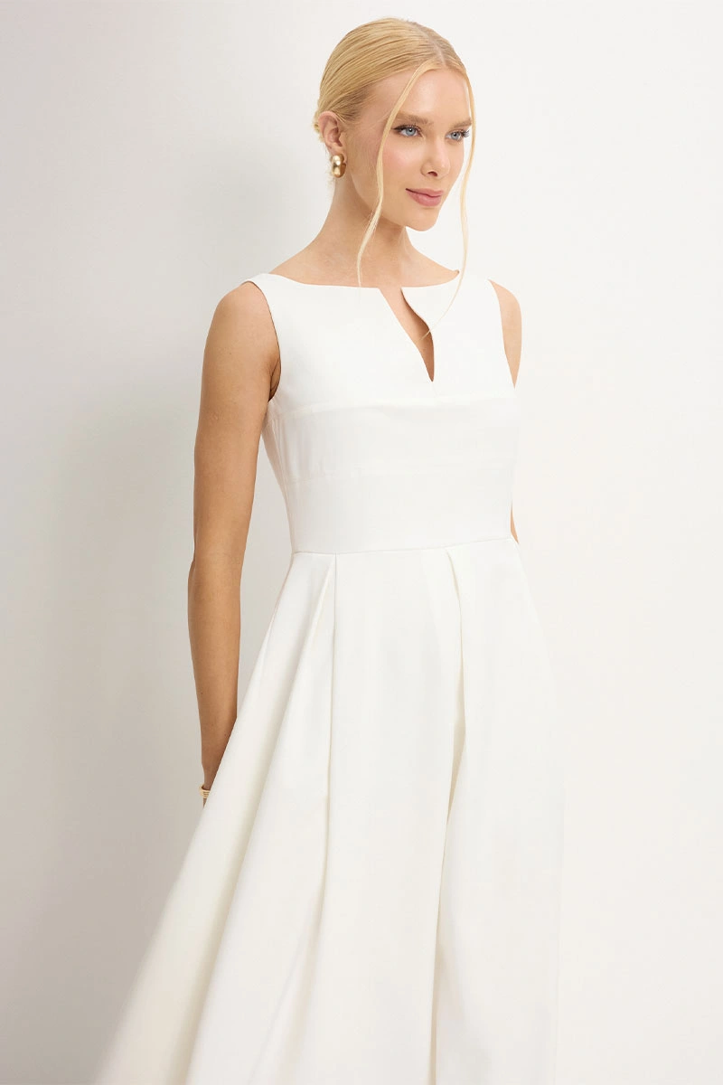 Miss Misses - Vestido Tarcila Midi Off White - 54801030