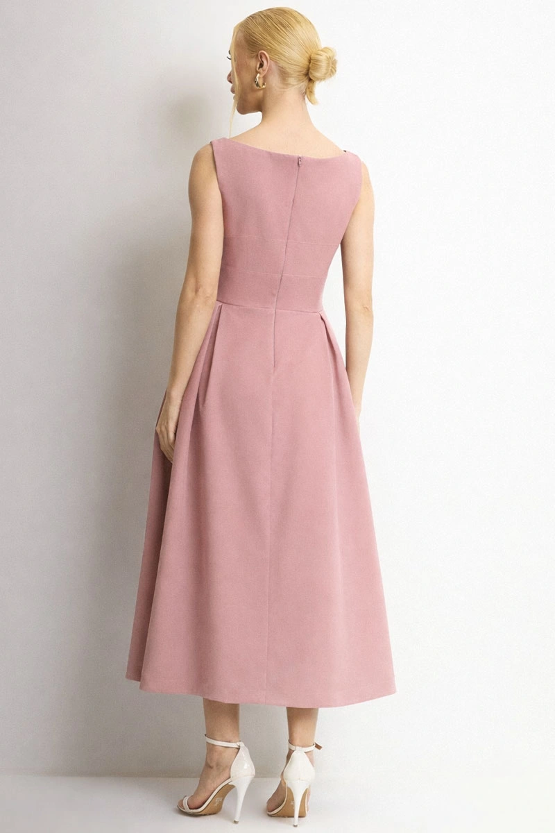 Miss Misses - Vestido Tarcila Midi Rose - 54801031