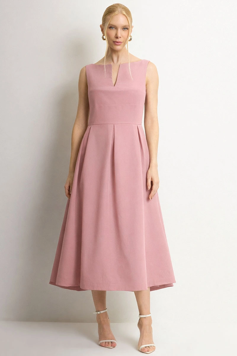 Miss Misses - Vestido Tarcila Midi Rose - 54801031