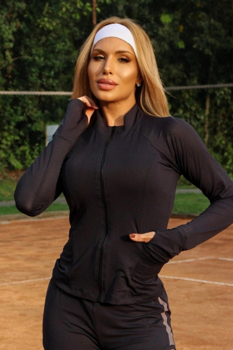 ZNG - JAQUETA ASSIMETRIC BLACK - BLU336