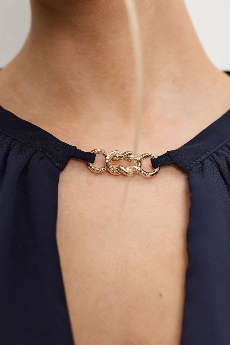 Miss Misses - Vestido Dora Longo Marinho - 54782004