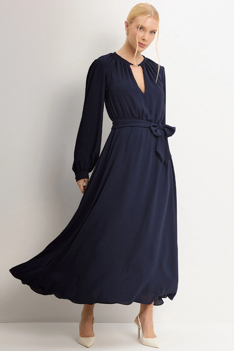 Miss Misses - Vestido Dora Longo Marinho - 54782004