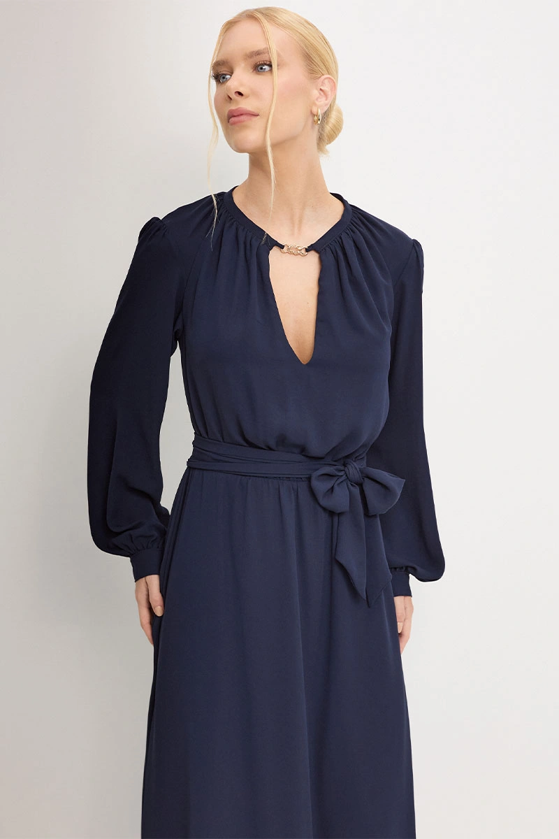 Miss Misses - Vestido Dora Longo Marinho - 54782004