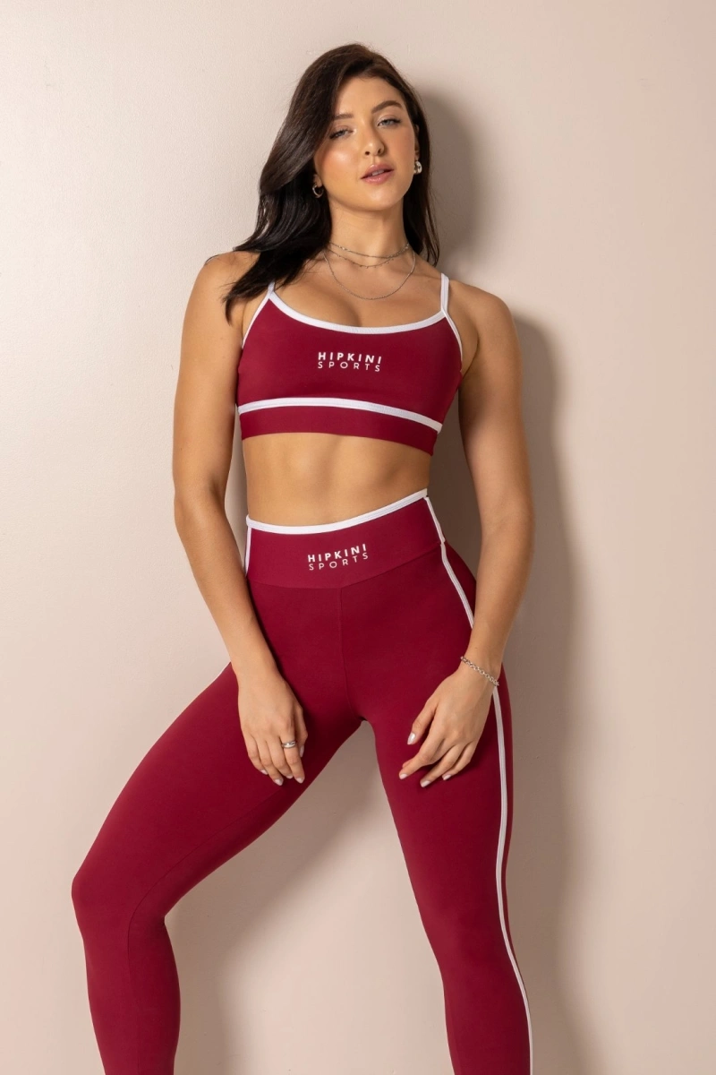 Hipkini - Legging Fitness Club Classics Burgundy - 33331822