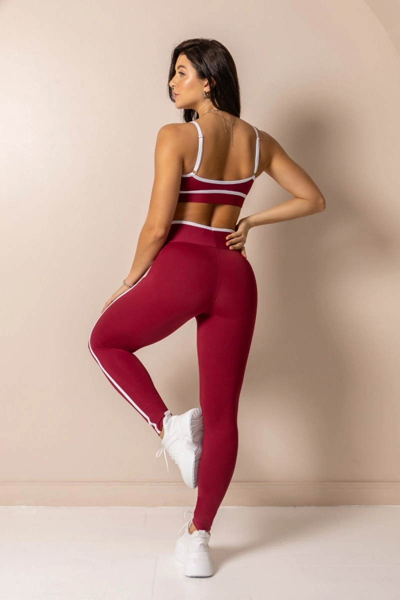 Hipkini - Legging Fitness Club Classics Burgundy - 33331822