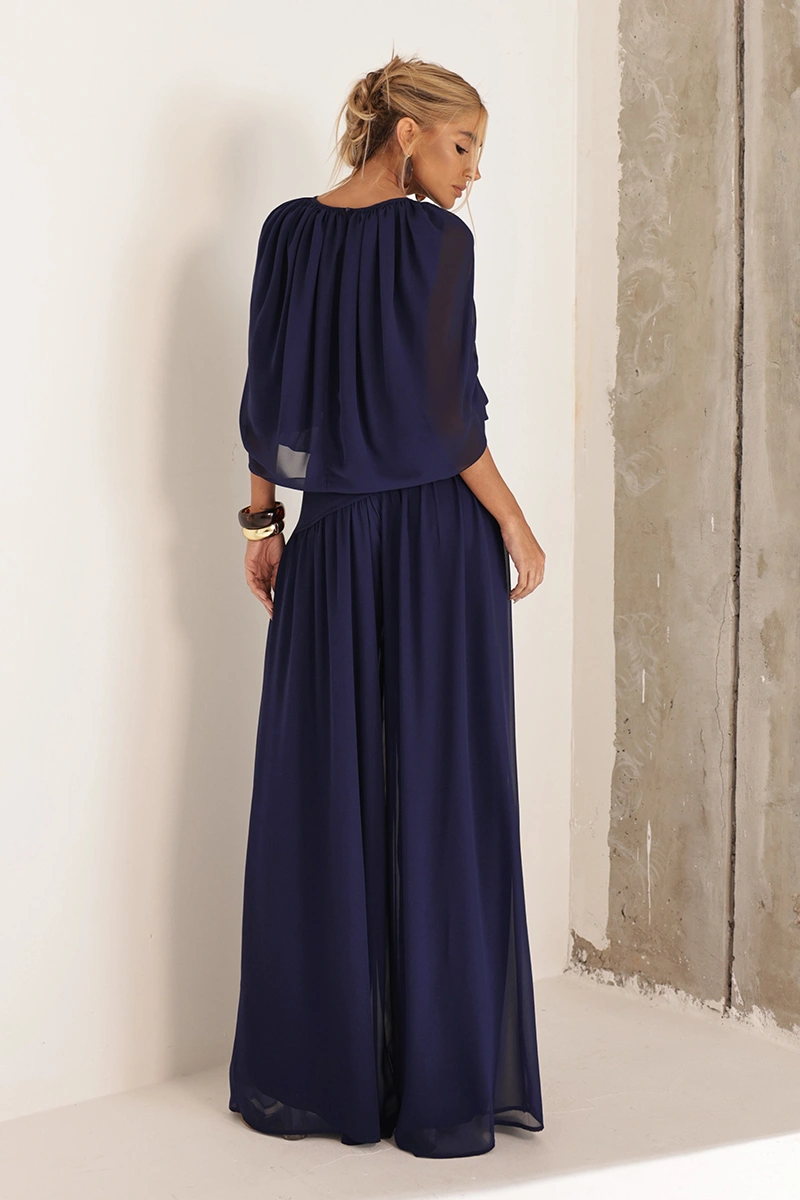 Dot Clothing - Conjunto Dot Clothing Zimmer Blusa e Calça Azul - 3002AZUL