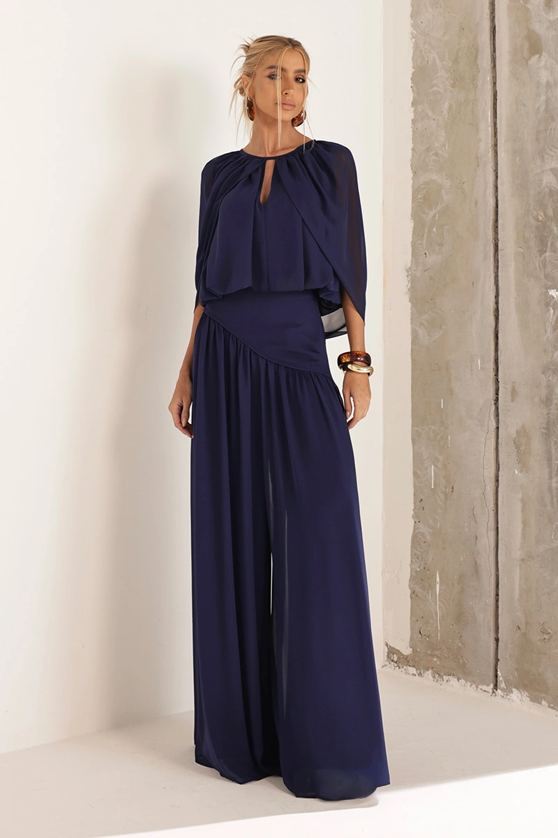 Dot Clothing - Conjunto Dot Clothing Zimmer Blusa e Calça Azul - 3002AZUL