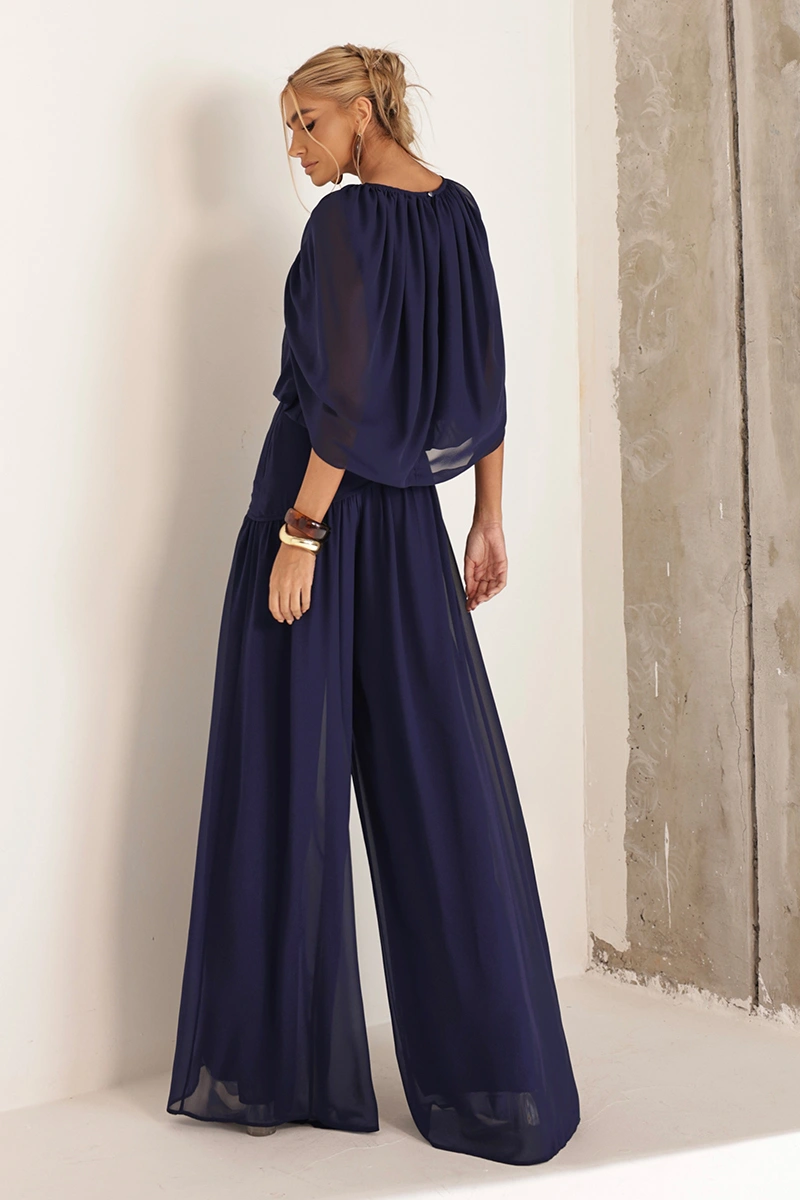 Dot Clothing - Conjunto Dot Clothing Zimmer Blusa e Calça Azul - 3002AZUL