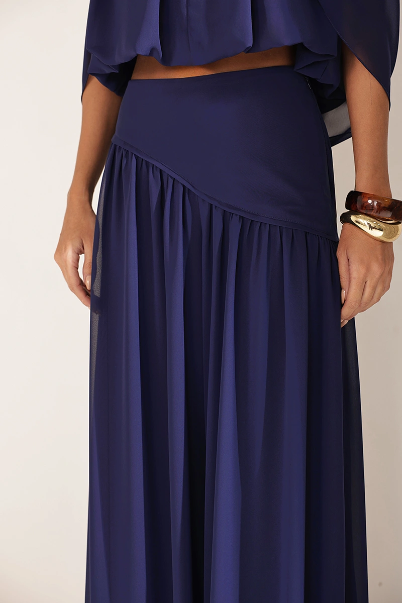 Dot Clothing - Conjunto Dot Clothing Zimmer Blusa e Calça Azul - 3002AZUL