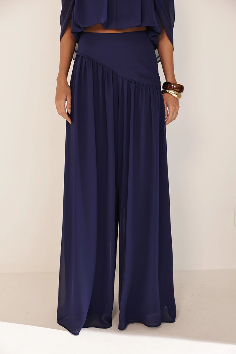 Dot Clothing - Conjunto Dot Clothing Zimmer Blusa e Calça Azul - 3002AZUL