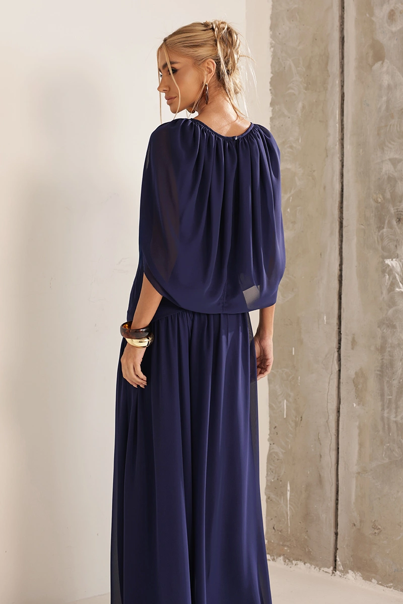 Dot Clothing - Conjunto Dot Clothing Zimmer Blusa e Calça Azul - 3002AZUL