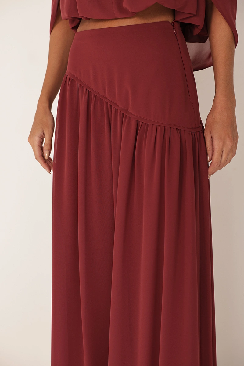 Dot Clothing - Conjunto Dot Clothing Zimmer Blusa e Calça Bordo - 3002BORDO