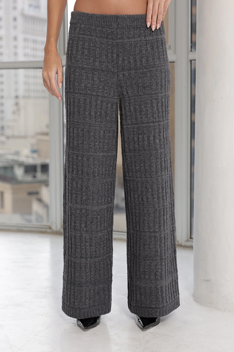 Dot Clothing - Conjunto Dot Clothing Gaby Tricô Chumbo - T204CINZA