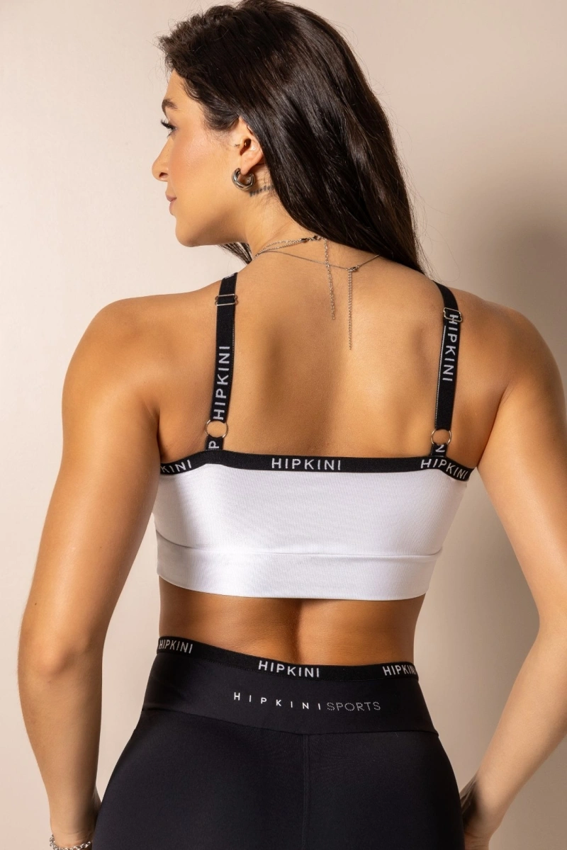 Hipkini - Top Fitness Club Classics Branco Com Brilho Wonder - 33331783