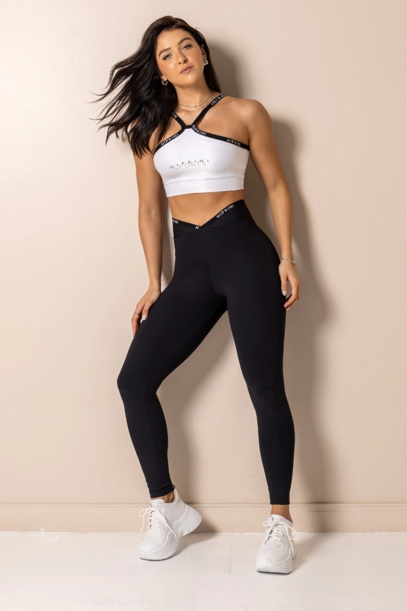Hipkini - Top Fitness Club Classics Branco Com Brilho Wonder - 33331783