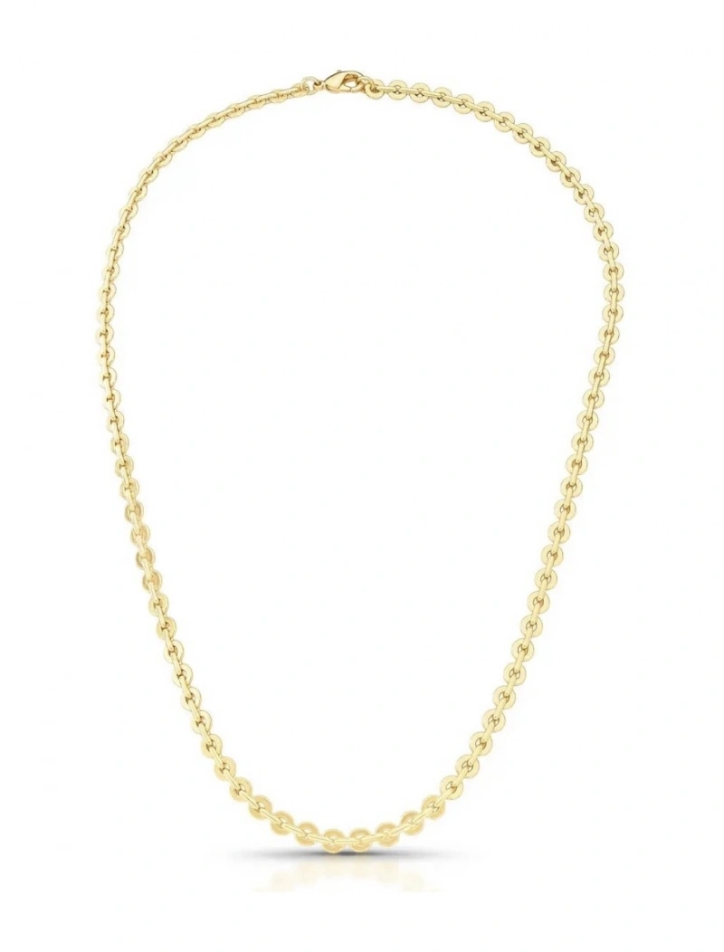 Mikabe - Colar Corrente Elos Redondo Ouro - MK2138