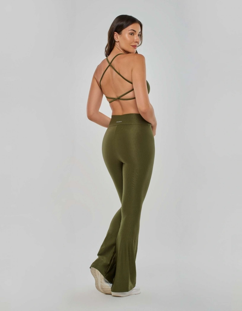 Vestem - Calça Flare Anacã Verde Croco - BAI110.PD.C0292