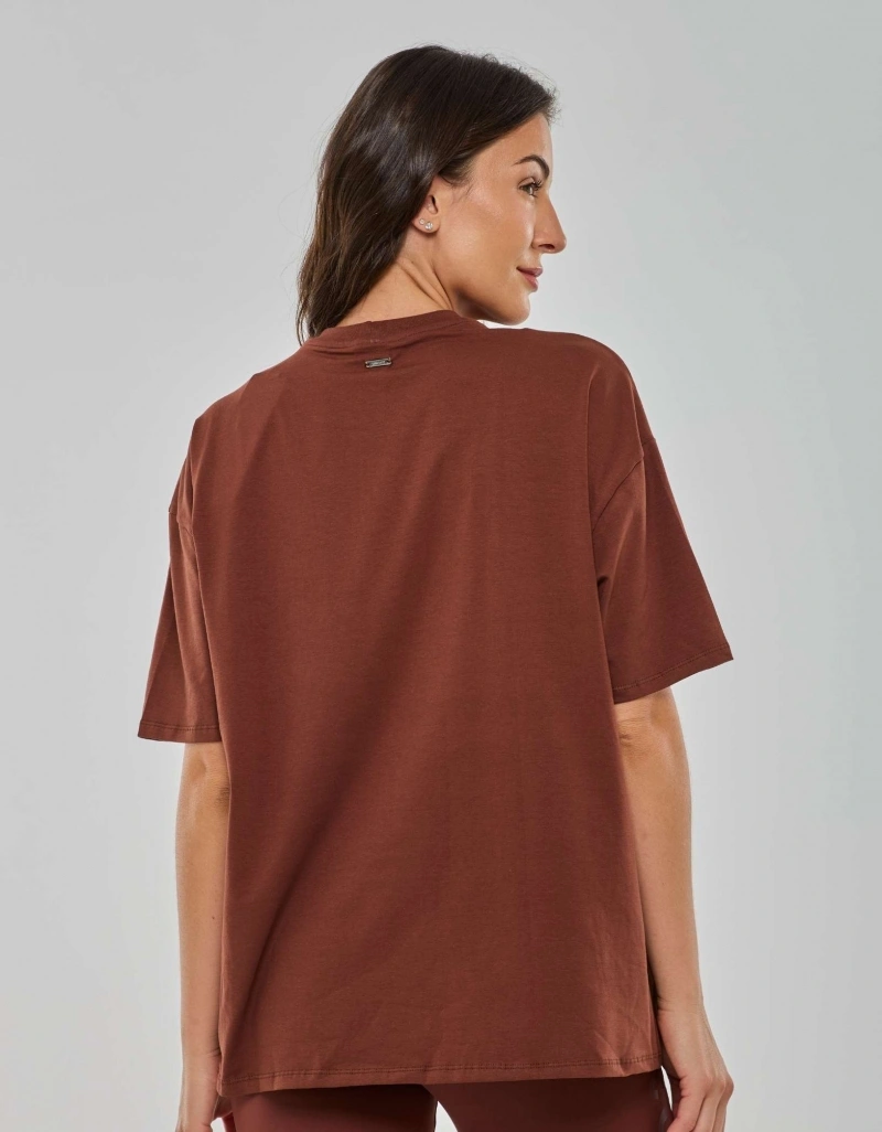 Vestem - Camiseta Oversized Anacã Marrom Sépia - BMC829.PD.C0697