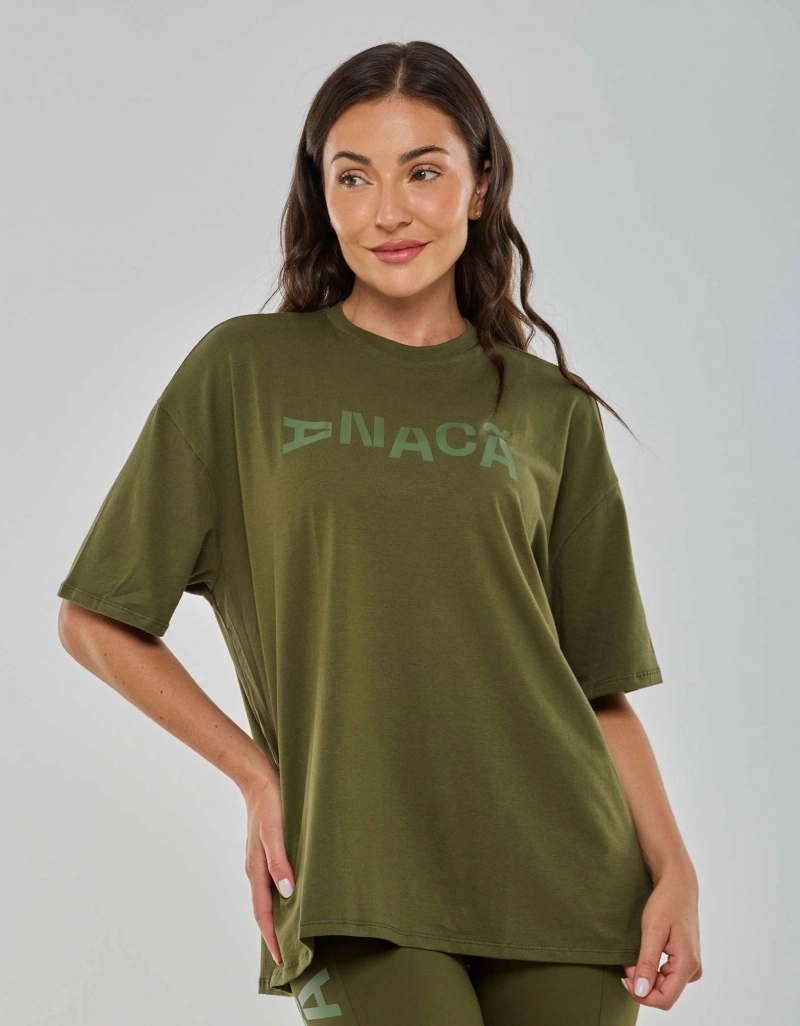 Vestem - Military Green Anacã Oversized T-Shirt - BMC829.PD.C0334