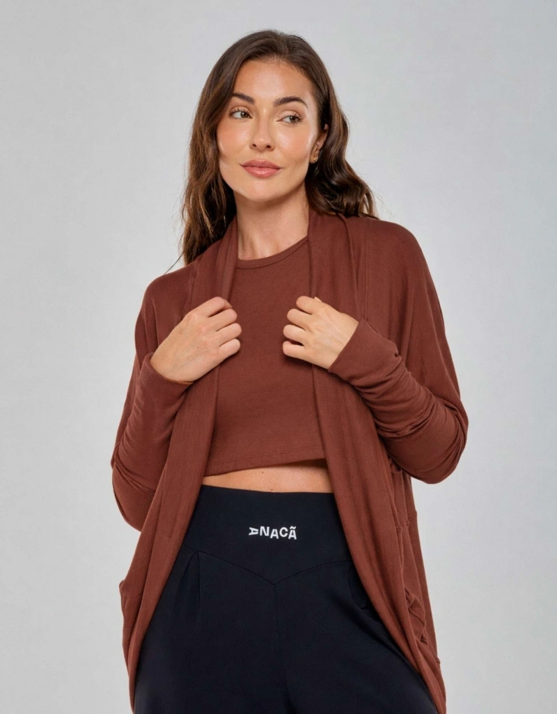 Vestem - Cardigan Comfort Marrom Sépia - BML489.PD.C0697