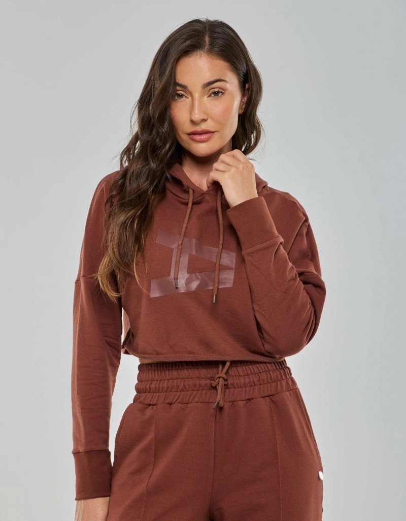 Vestem - Blusa Moletom com Capuz Urban Marrom Sépia - BPML488.PD.C0697