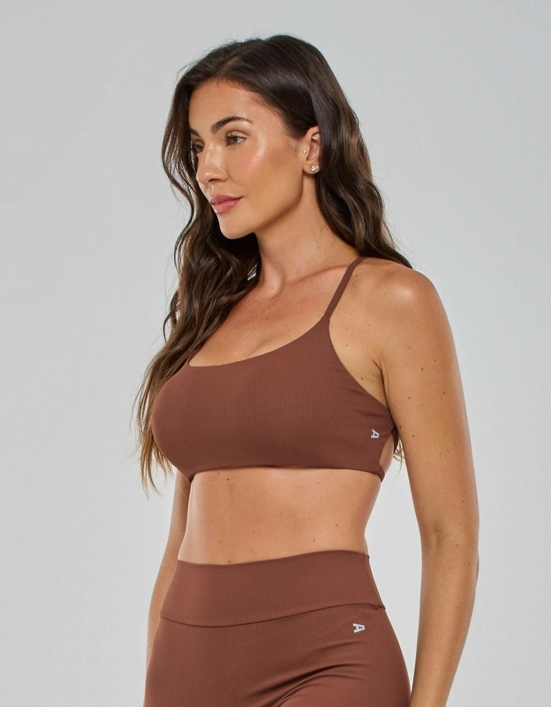 Vestem - Top Alças Cruzadas Anacã Marrom Cappuccino - TOP1255.PD.C0648