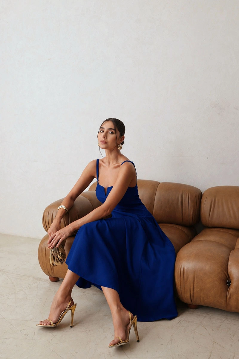 Miss Misses - Vestido Carol Azul Royal - 54546032